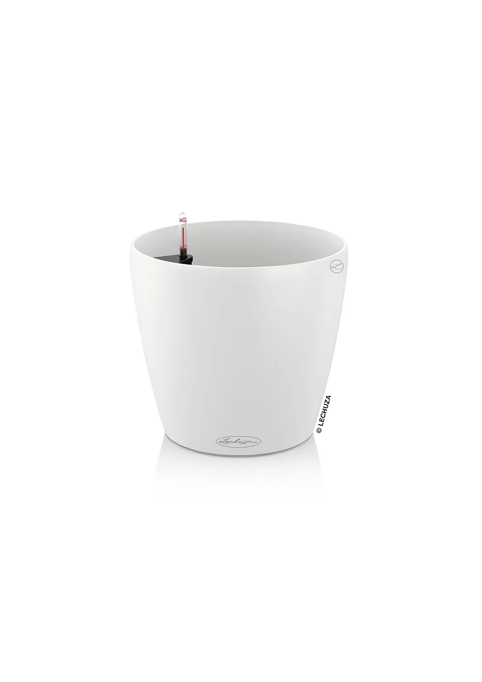 Lechuza Classico Color 35 Blumentopf Weiß mit Bewässerung