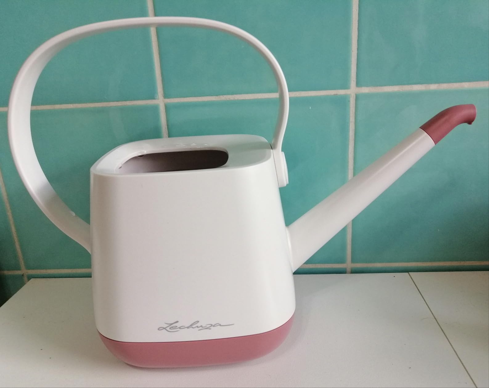Lechuza Yula Gießkanne Weiß Grau 1,7 l Seidenmatt