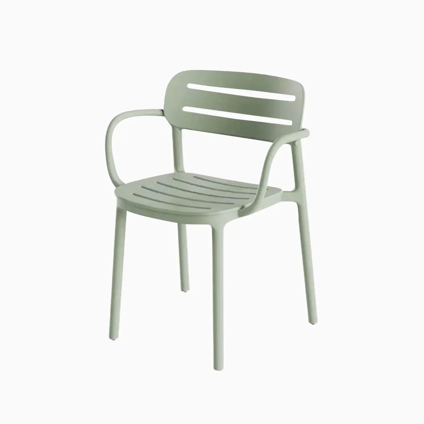 Serralunga Croisette Stuhl mit Armlehne Cappuccino 4er Set