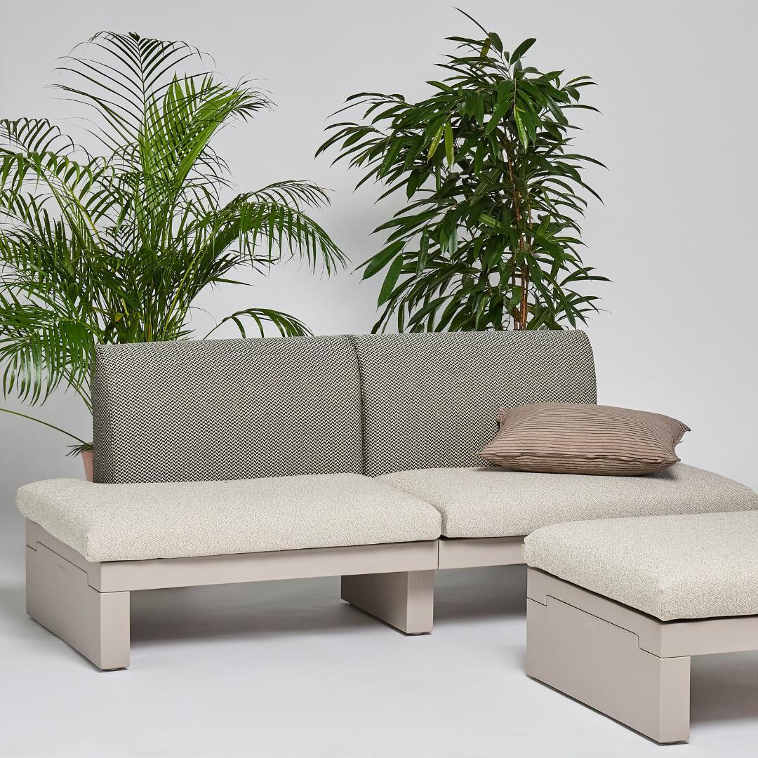 Serralunga Riviera Sofa 2-Sitzer Tortora Moka Outdoor