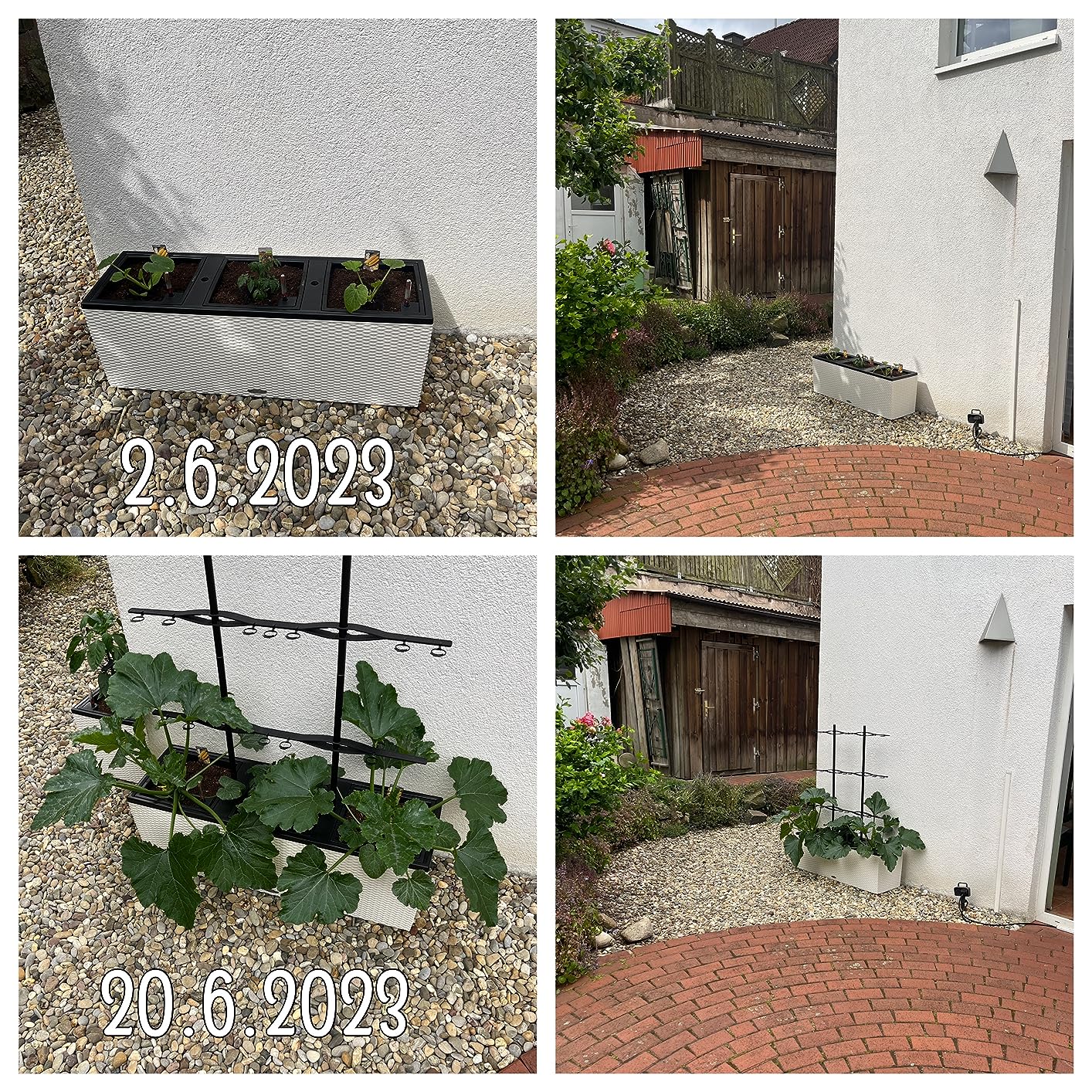 Lechuza Trio Cottage 30 Pflanzgefäß Weiß mit Bewässerung