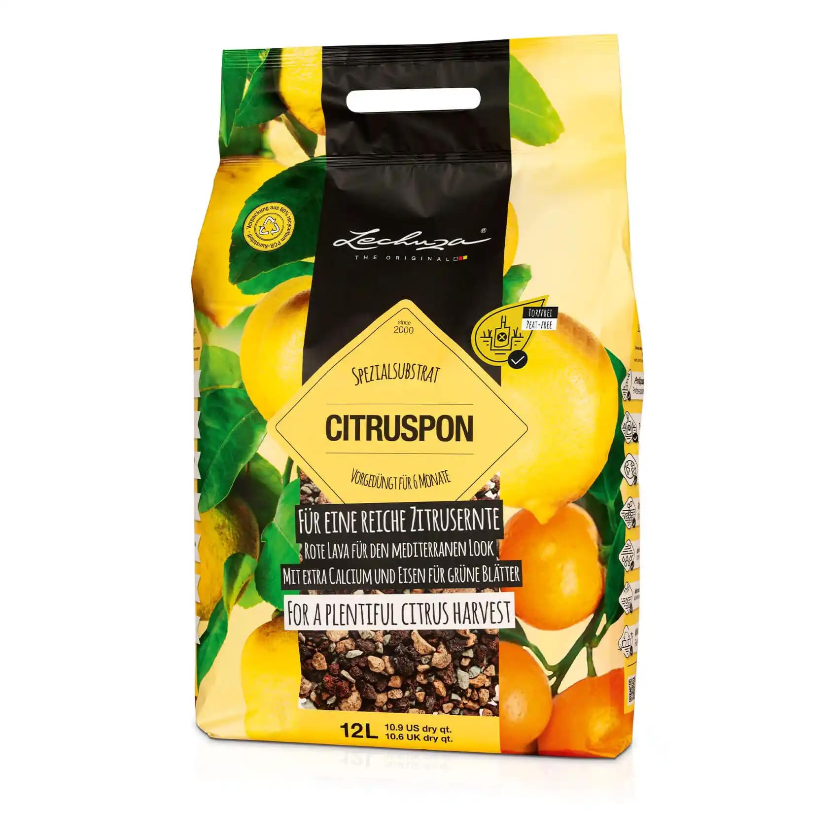 Lechuza Pon Citruspon Pflanzsubstrat 12L torffrei Zitruserde