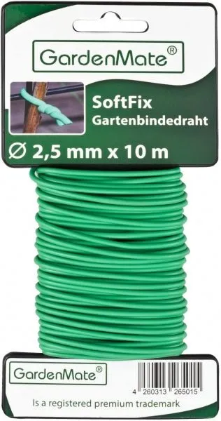 GardenMate Gartendraht Soft Tie 2,5mm x 10m Grün Spule