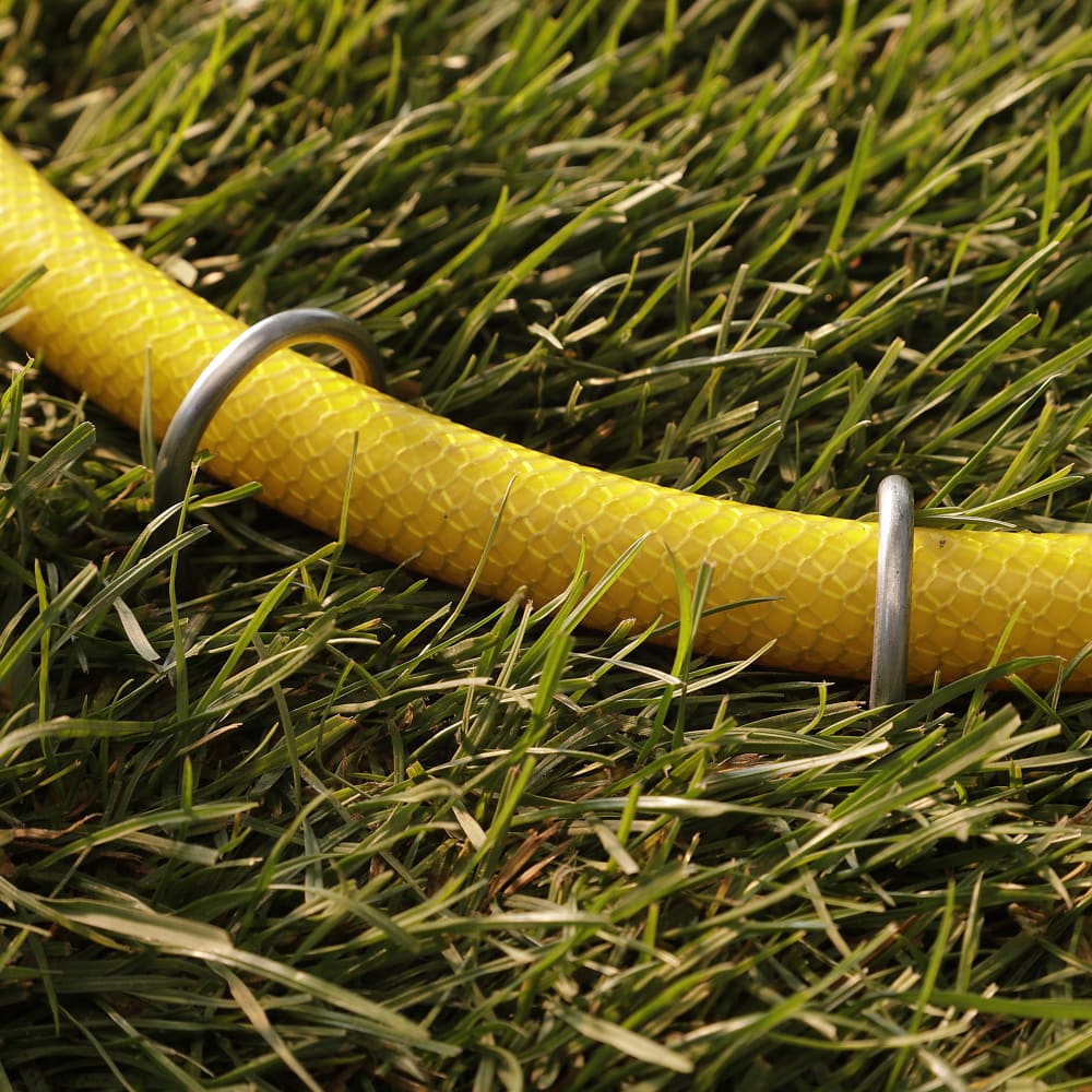 GardenMate Erdanker 150 mm verzinkt Bodenanker 100 Stück rund
