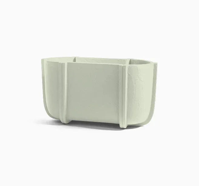 Serralunga Cassero Long Pflanztopf Salvia oval Betonoptik