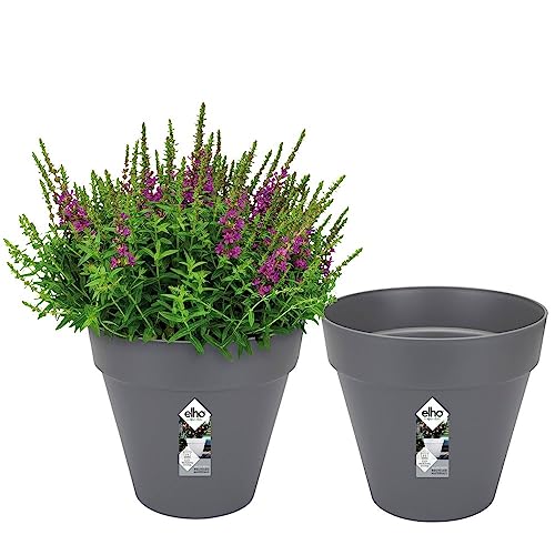 elho Loft Urban Blumentopf Rund 30 Anthracite 2er Set