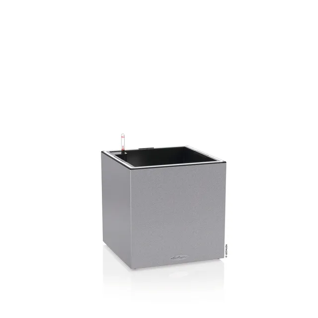 Lechuza Canto Stone 40 LED Pflanzgefäß Steingrau
