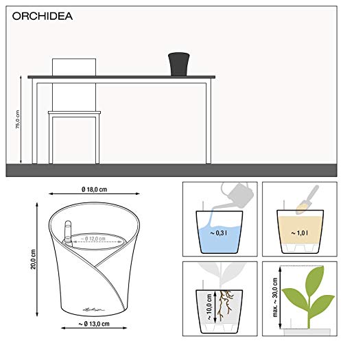 Lechuza Orchidea Orchideentopf Ø 18cm weiß UV-beständig
