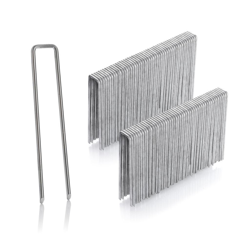 GardenMate Erdanker verzinkt 100mm 100 Stück Flachkopf