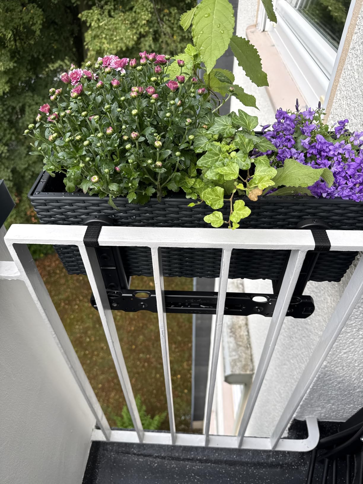 Lechuza Balconera Cottage 50 Pflanzgefäß Granit Bewässerung