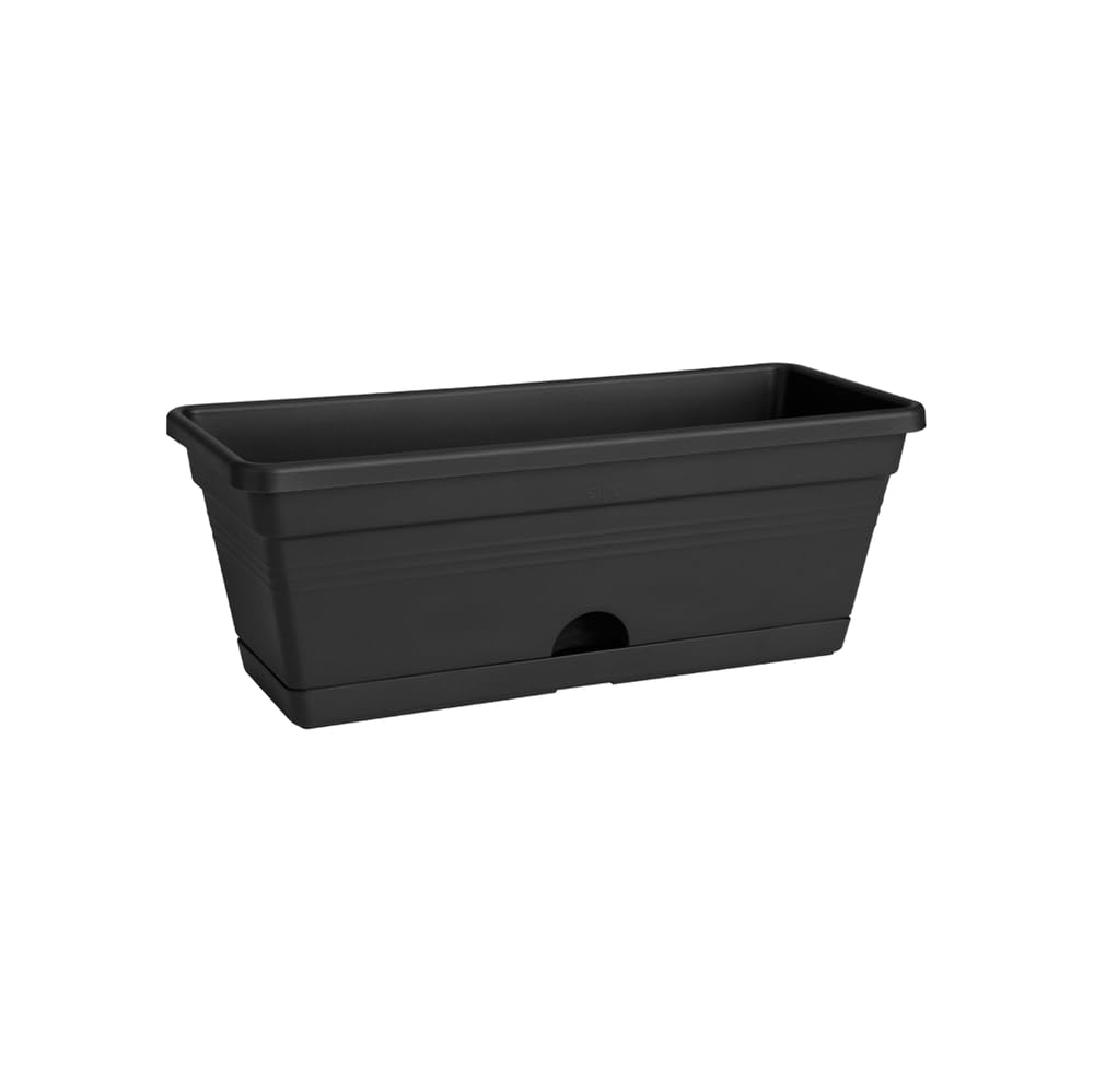 elho Green Basics Balkonkasten Mini 30cm Schwarz Untersetzer