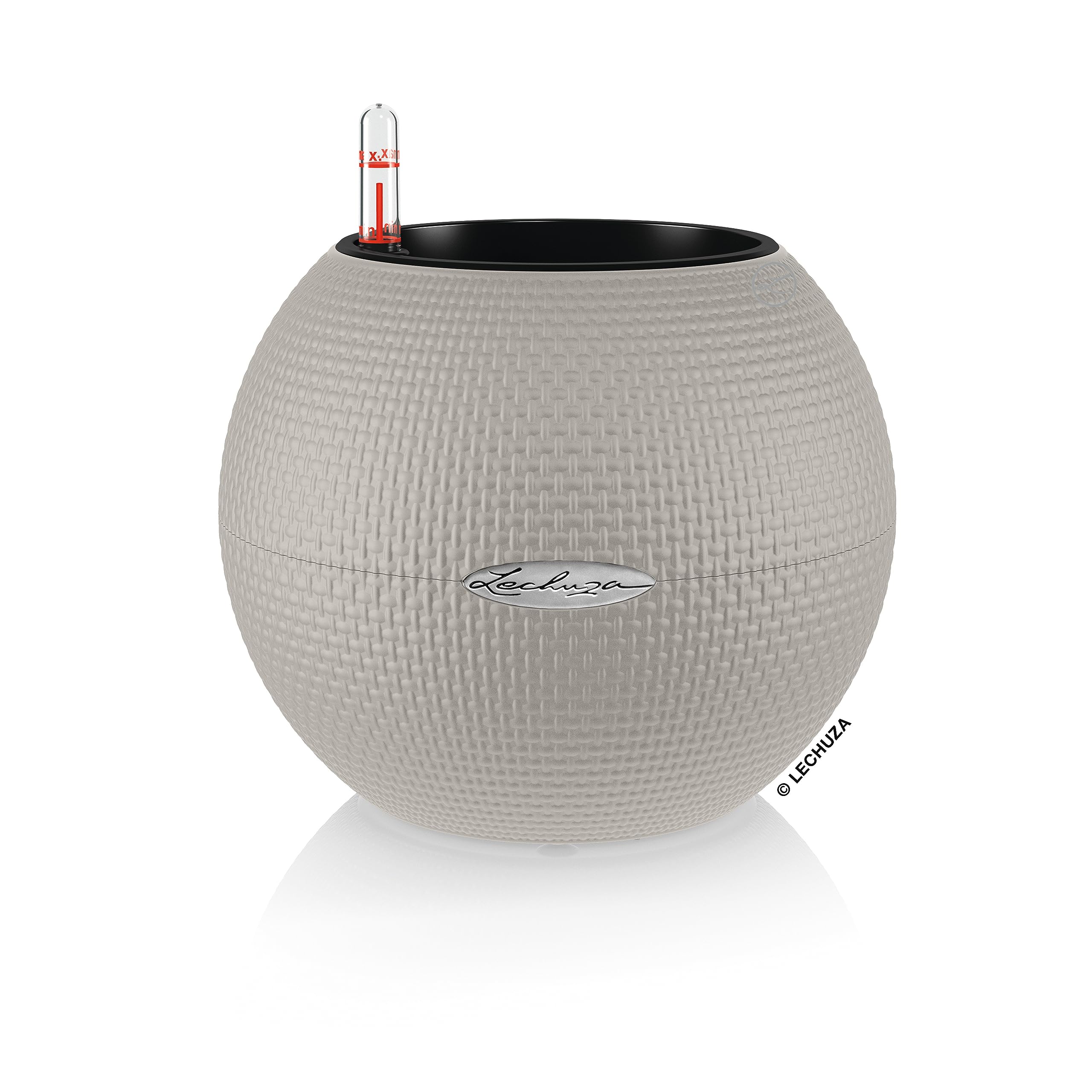 Lechuza PURO Color 50 Pflanzgefäß Schiefergrau Web-Optik