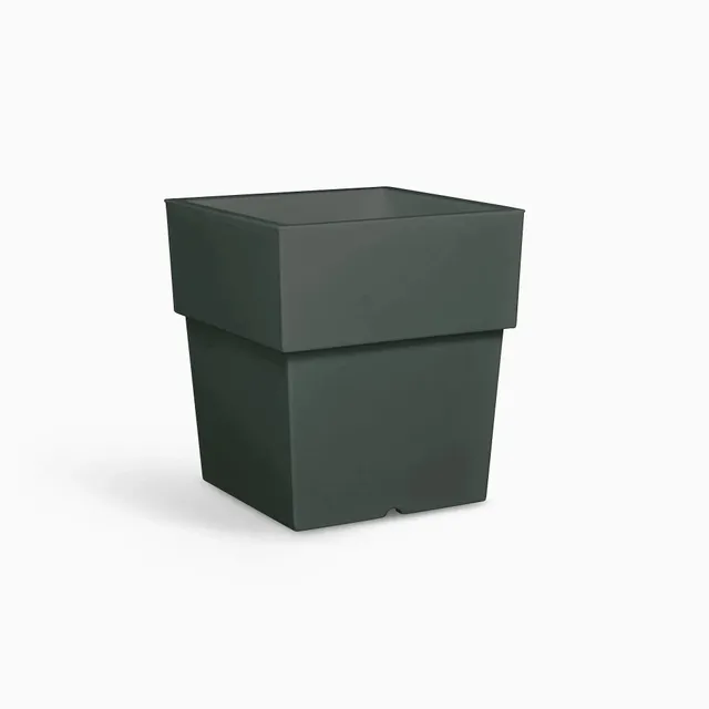 Serralunga Torre Pflanztopf Anthrazit 42x42x90 eckig