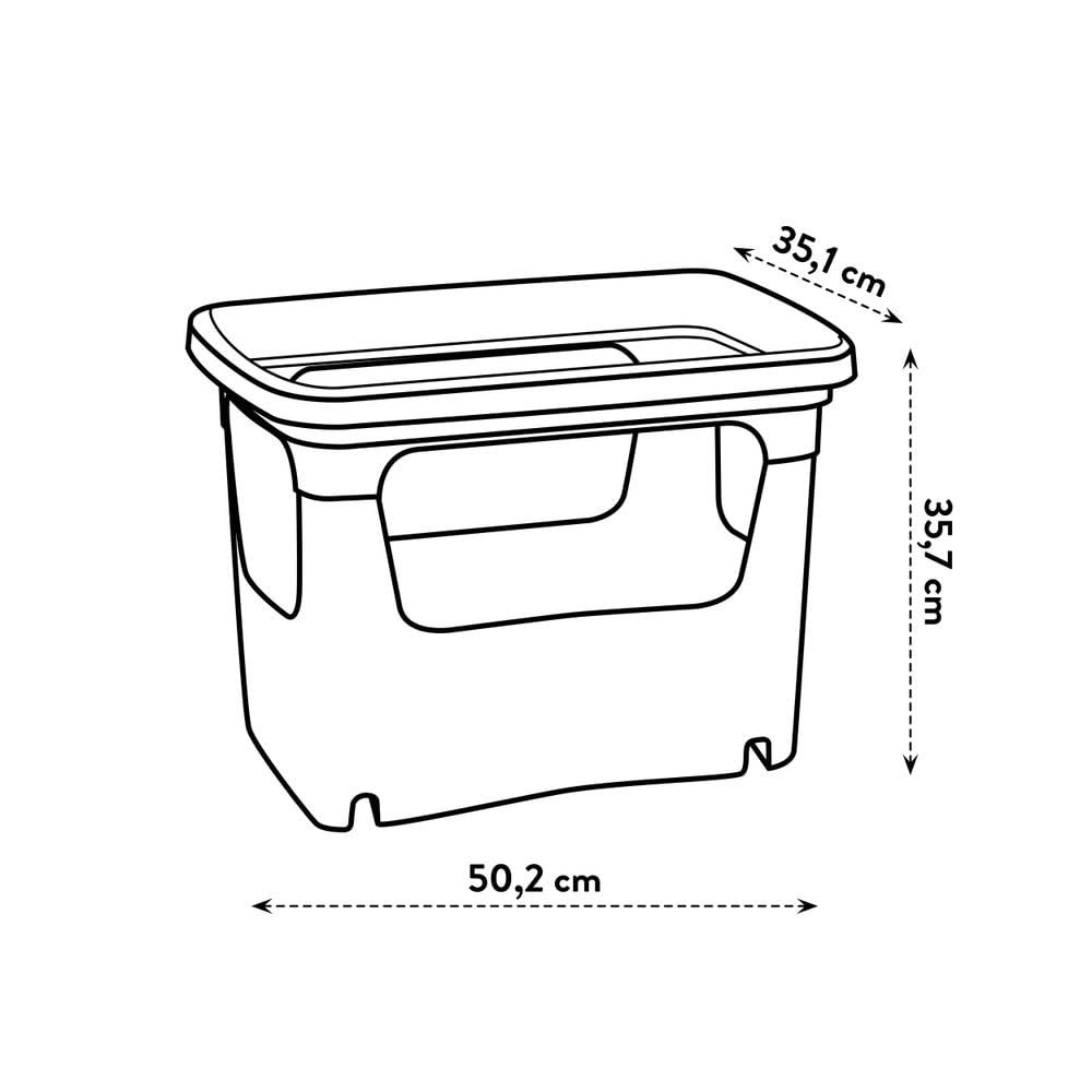 elho Green Basics Stack & Grow 50 Übertopf Laubgrün Gemüse