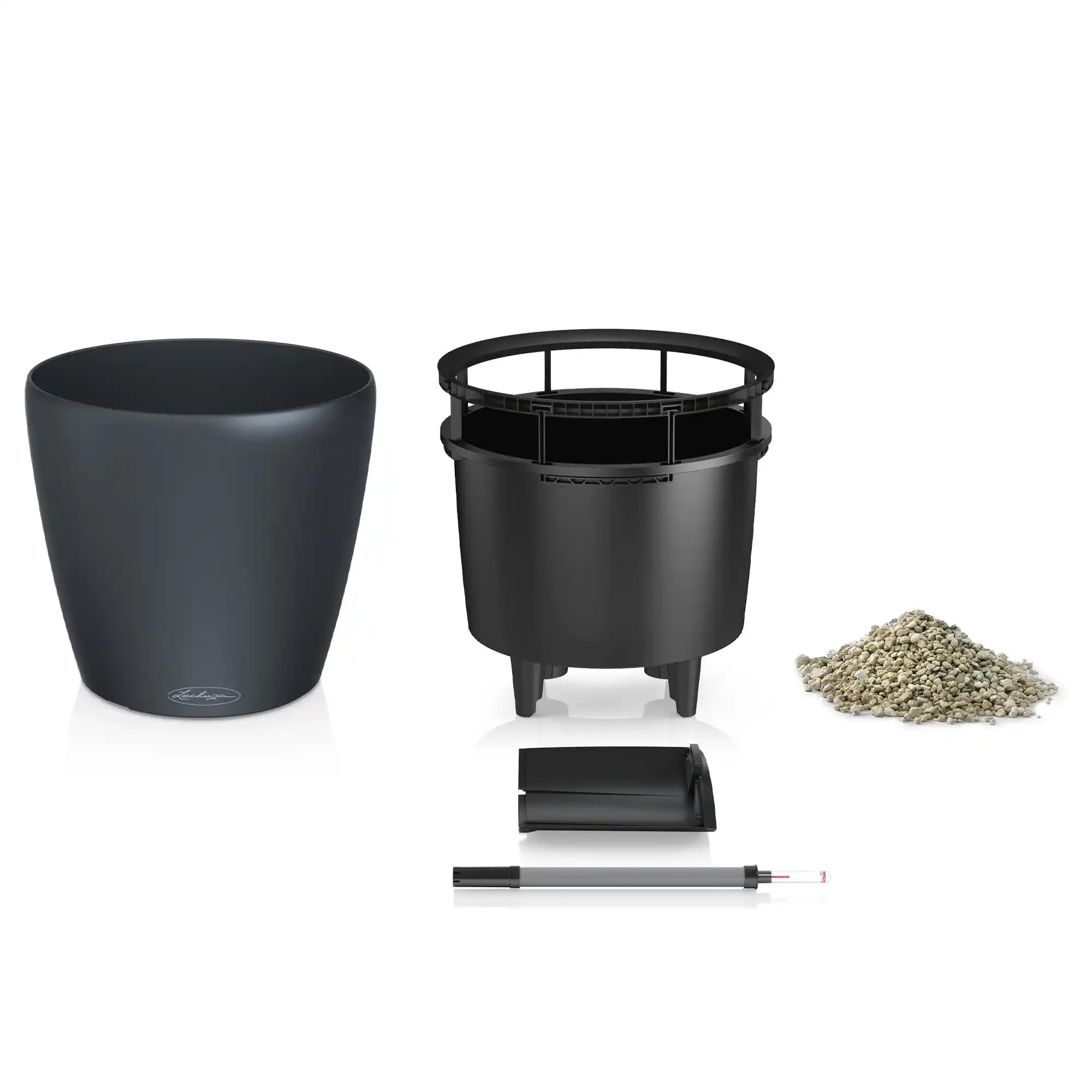 Lechuza Classico Color LS 21 Pflanztopf Sandbraun mit Bewässerung