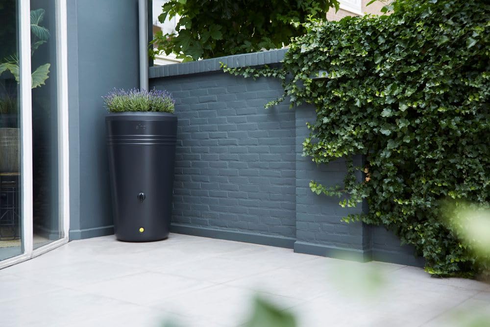 elho Green Basics Rainbarrel Regentonne 200L Living Black