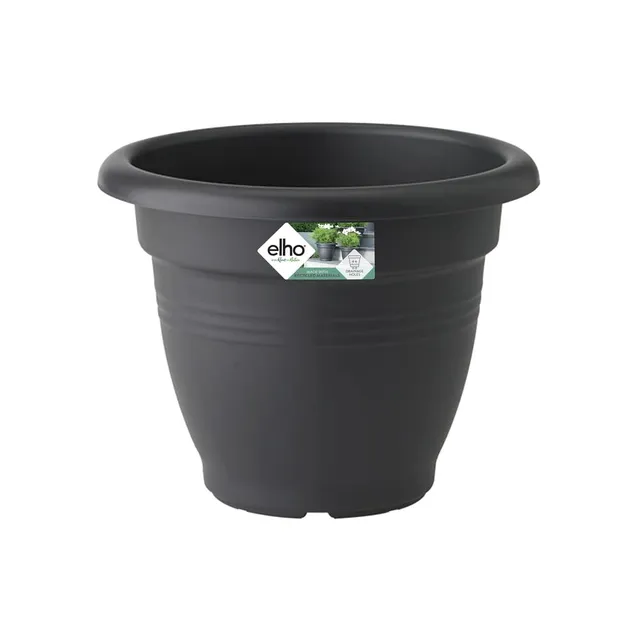 elho Green Basics Campana 30 Blumentopf Living Schwarz 30cm