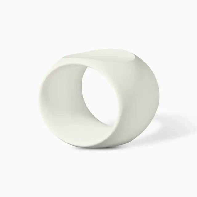 Serralunga Cero Hocker Weiß rund Outdoor Polyethylen