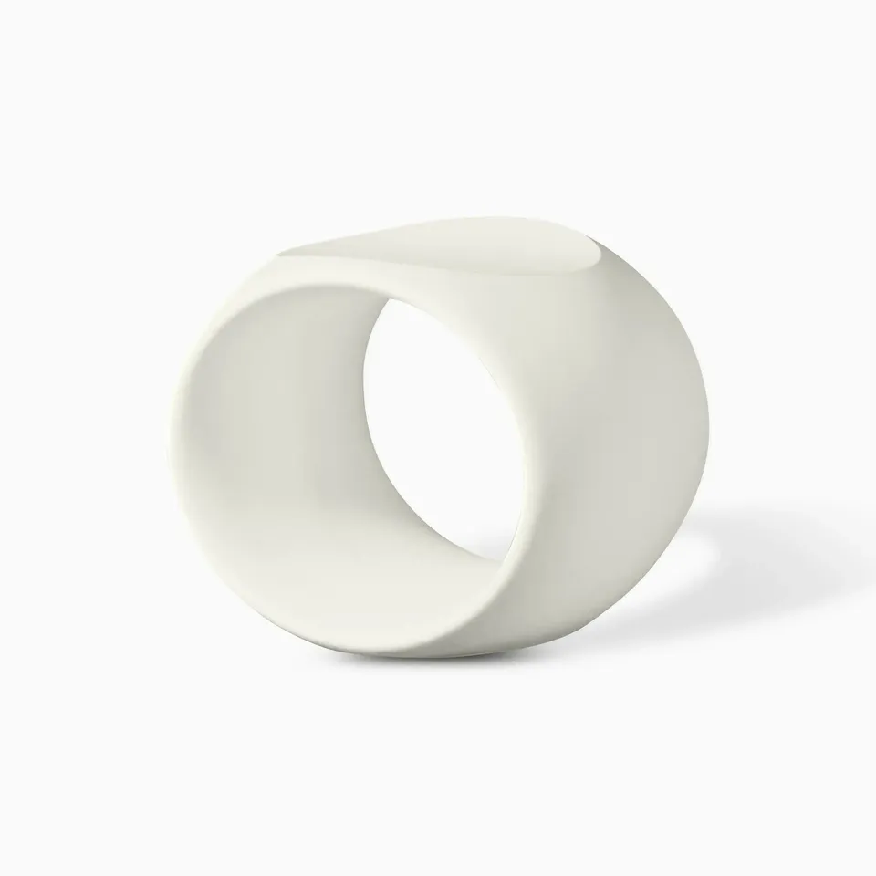 Serralunga Cero Hocker Weiß rund Outdoor Polyethylen