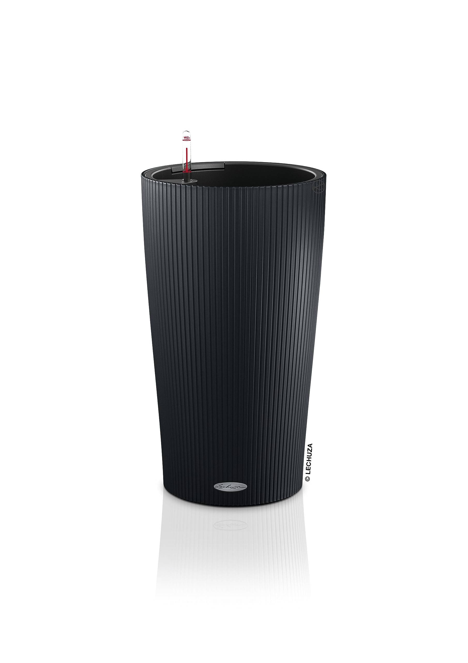 Lechuza Cilindro Color 23 Pflanzsäule Schiefergrau Ø23cm Bewässerung