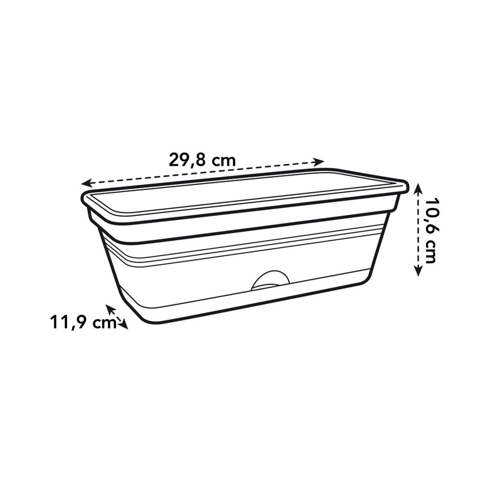 elho Green Basics Balkonkasten Mini 30 Baumwolle frostsicher