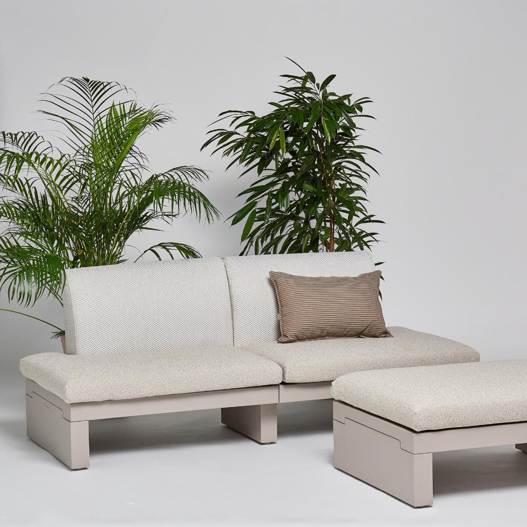Serralunga Riviera Sofa 2-Sitzer Tortora Moka Outdoor