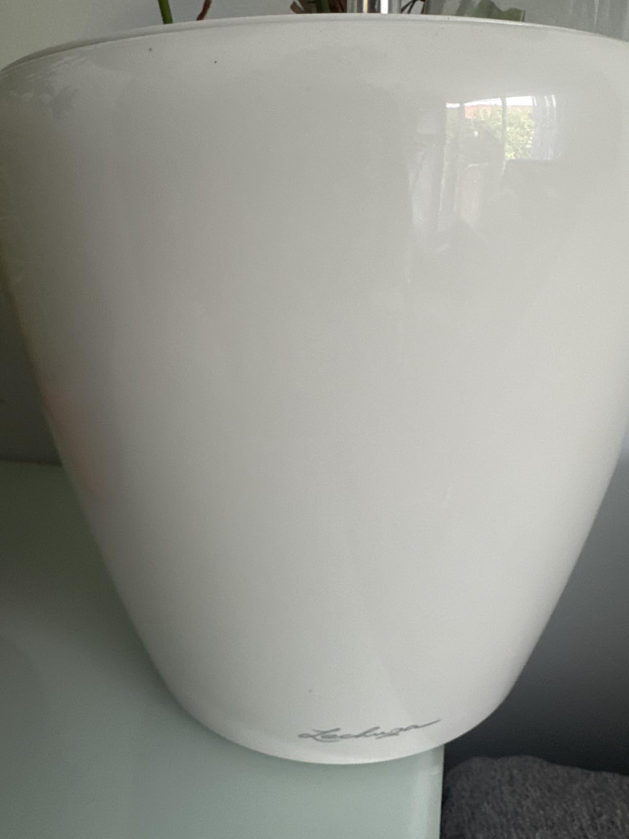Lechuza Classico Premium LS 35 Pflanzgefäß weiß Hochglanz