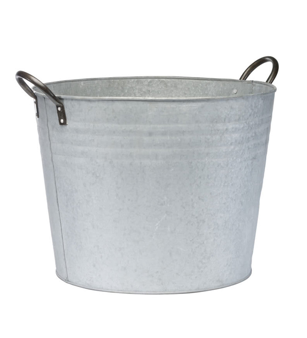 Sarah Raven Gardening Zink Pflanztopf groß 39cm für Balkon