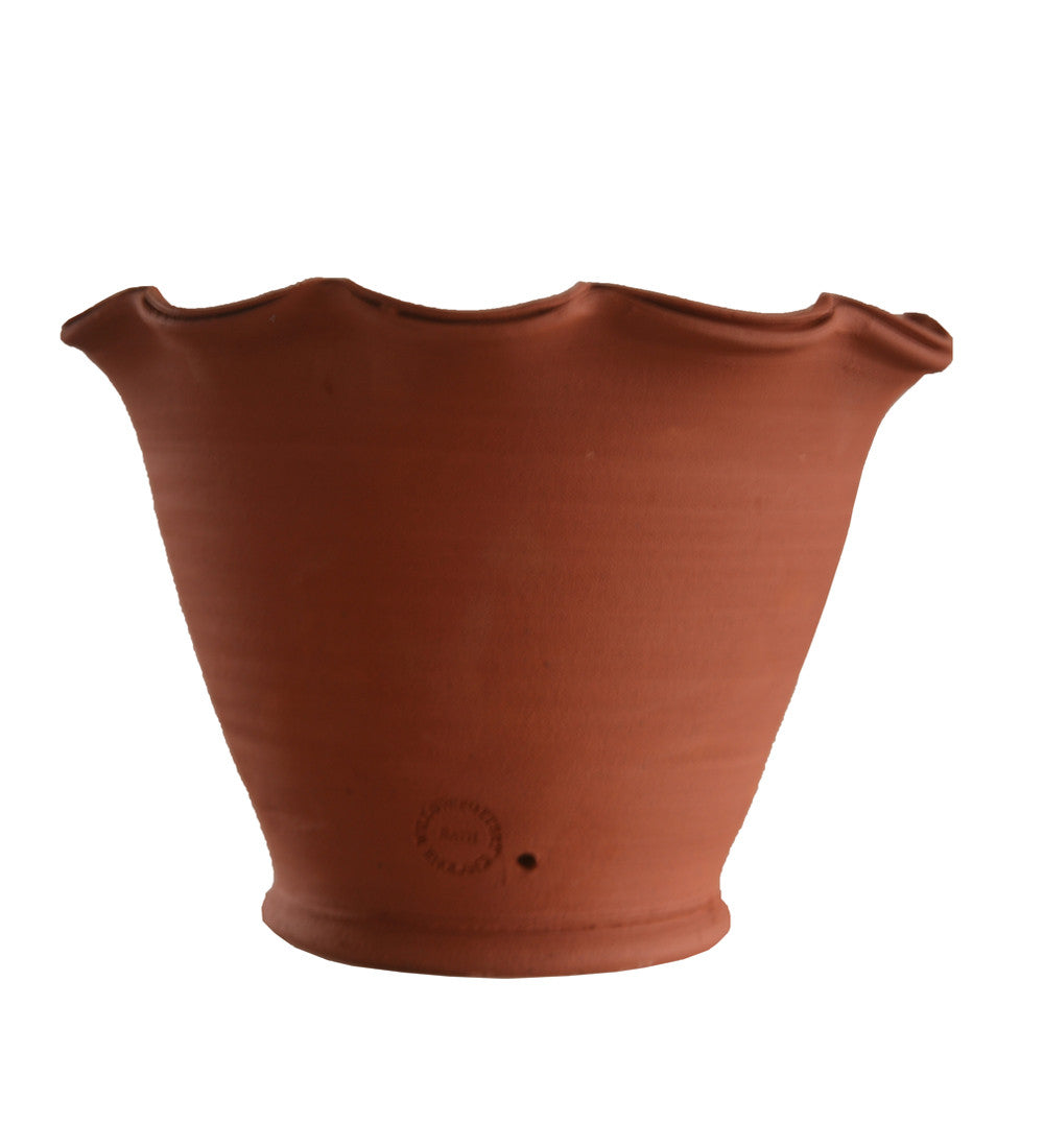 Sarah Raven Terracotta Scalloped Pflanztopf Klein 20 cm