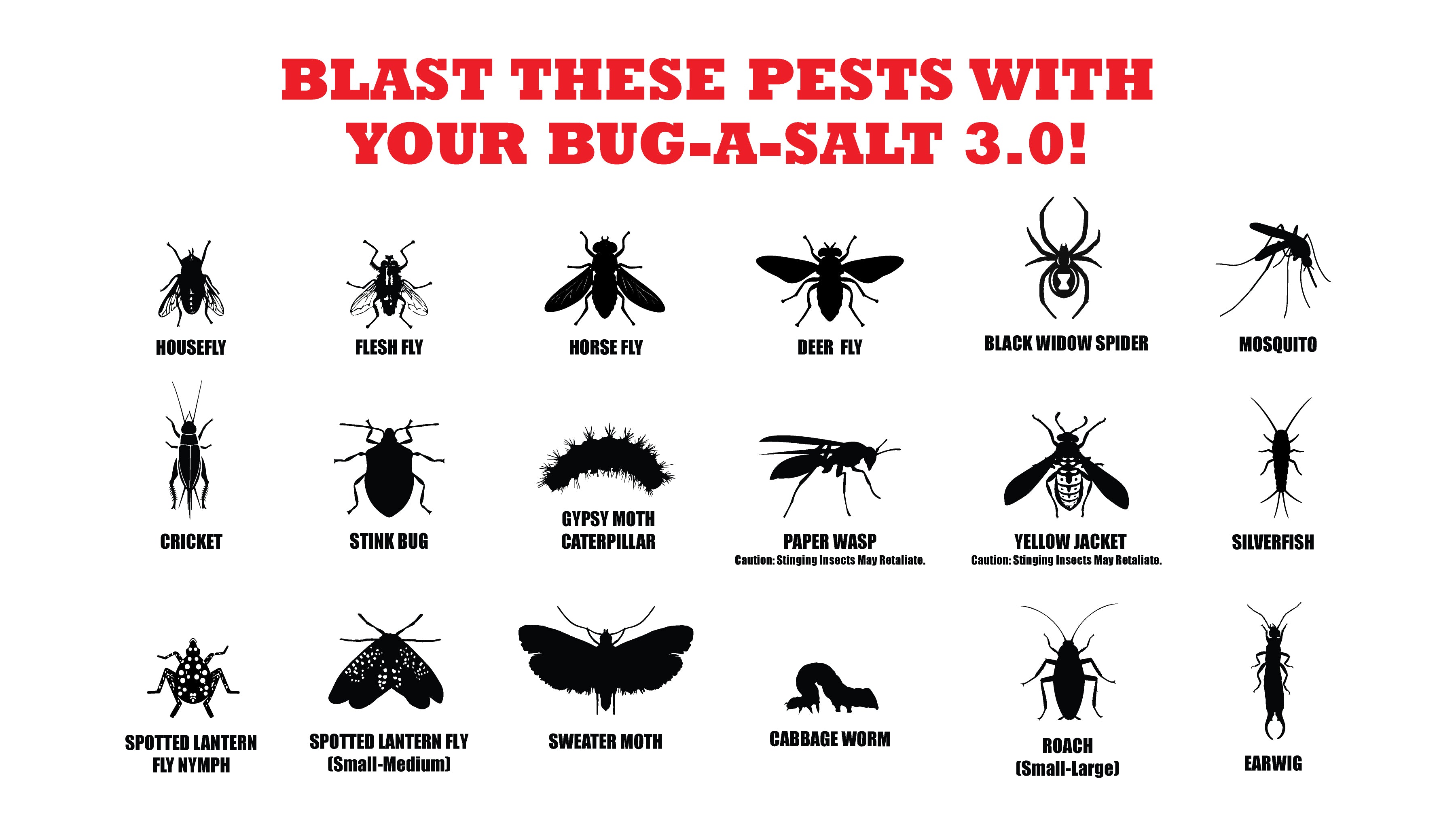 Bug-A-Salt 3.0 Classic Yellow Salzgewehr Gelb giftfrei