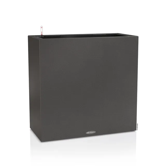 Lechuza Canto Stone 80 Wide Graphitschwarz Pflanzgefäß