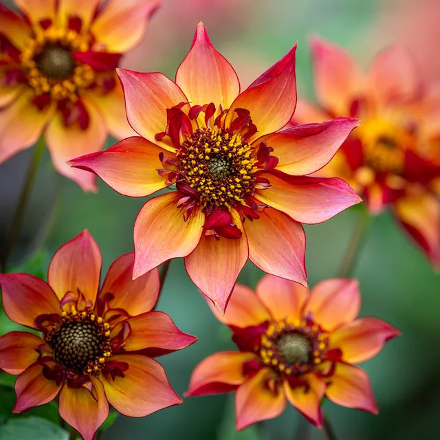 Sarah Raven Bulbs Dahlia Tom's Choice Dahlienknolle 1 Knolle aprikot-plum