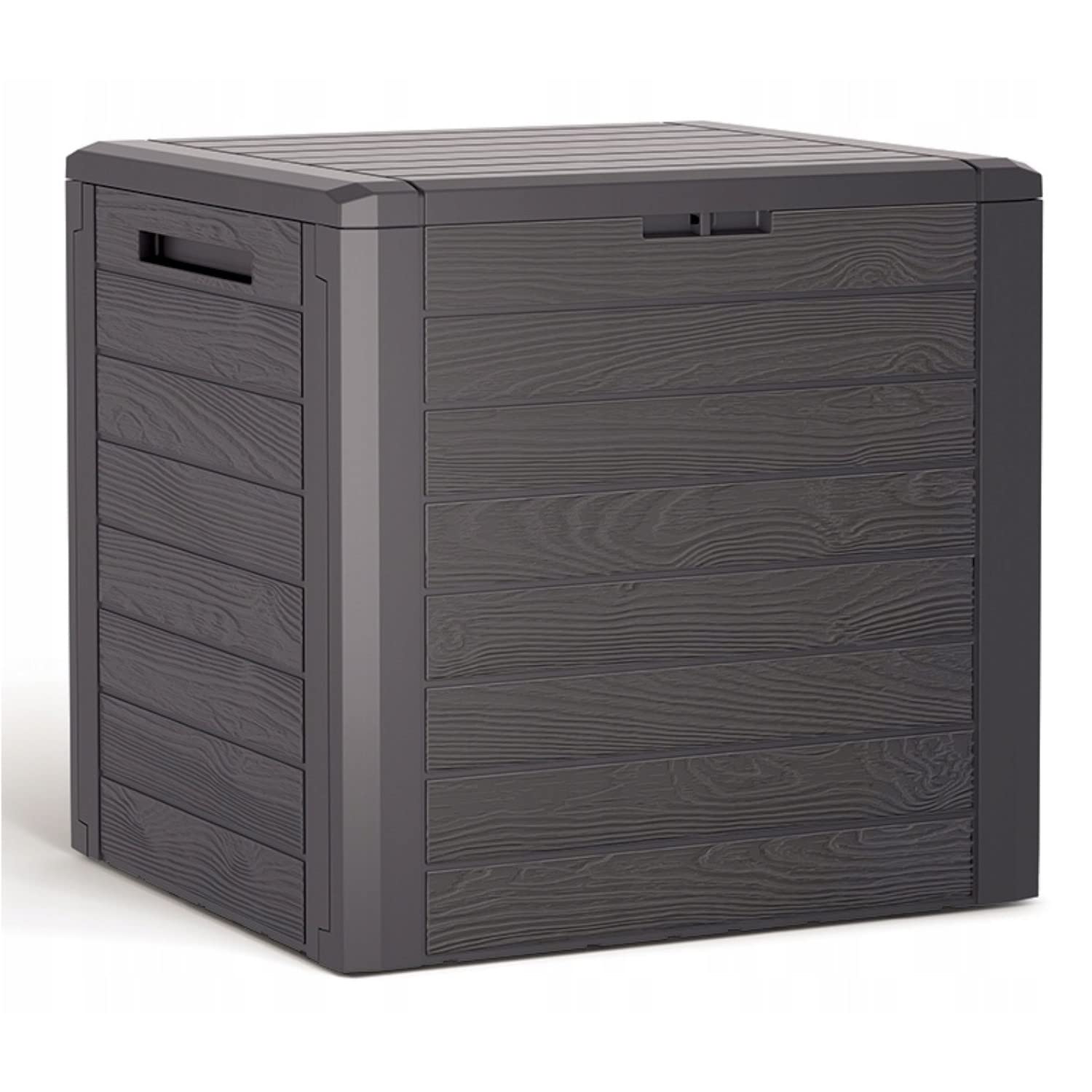 Prosperplast Woodebox Gartenbox 140 Liter Anthrazit