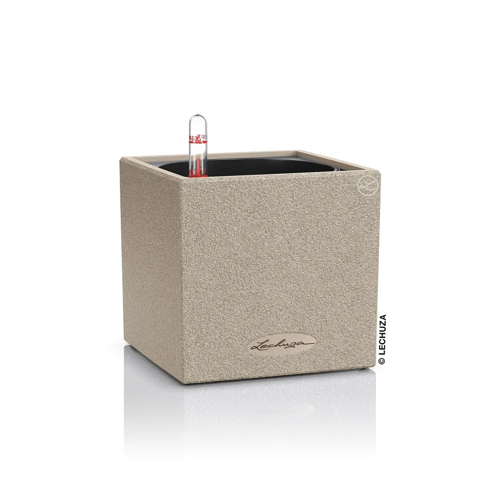 Lechuza Canto Stone 14 Kräutertopf Sandbeige Bewässerung