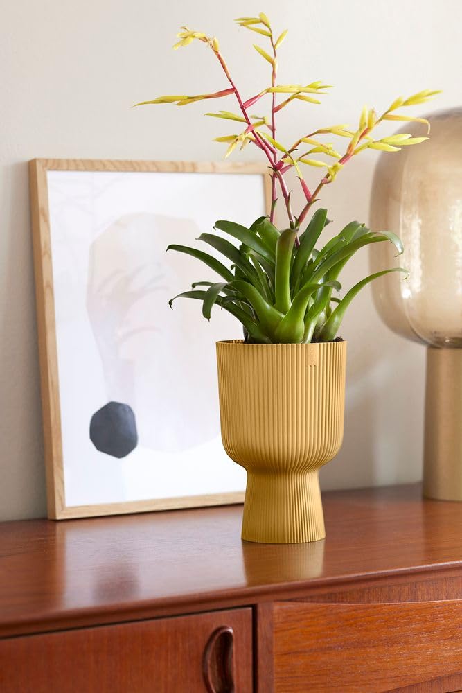 elho Vibes Fold Coupe 14 Blumentopf gelb Buttergelb 13,9 cm
