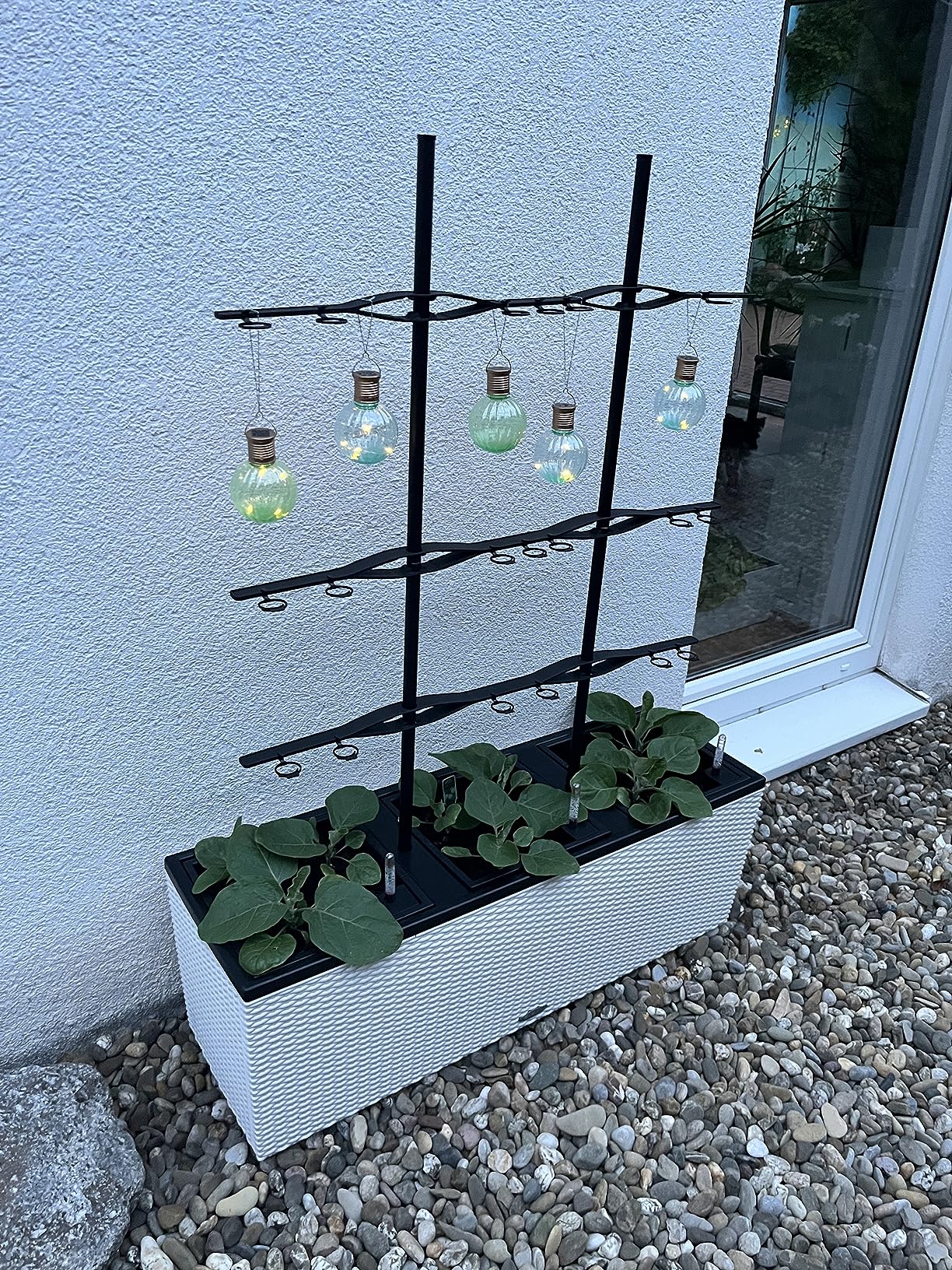 Lechuza Trio Cottage 30 Pflanzgefäß Weiß mit Bewässerung