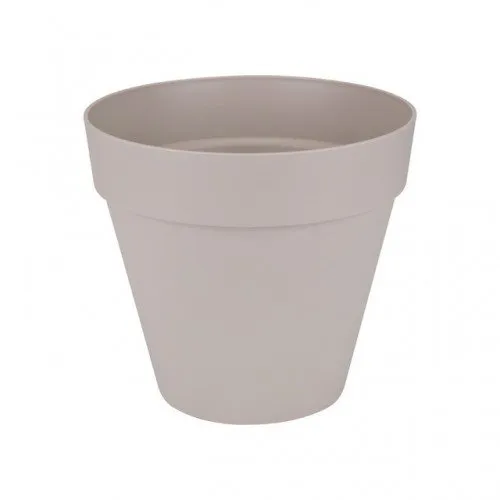 elho Loft Urban Round 60 Blumentopf Warm Grey mit Rollen 60 cm