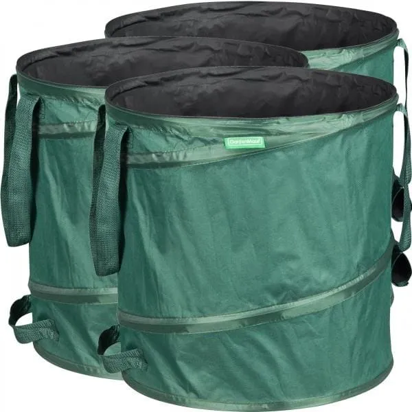 GardenMate Gartensäcke Pop Up Gartensack 85L 3er Set Oxford