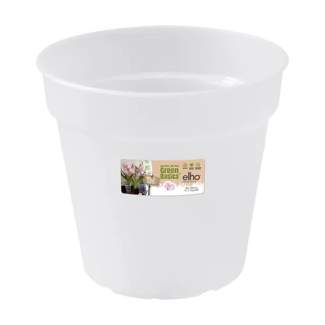 elho Green Basics Orchideentopf 13 cm transparent rund