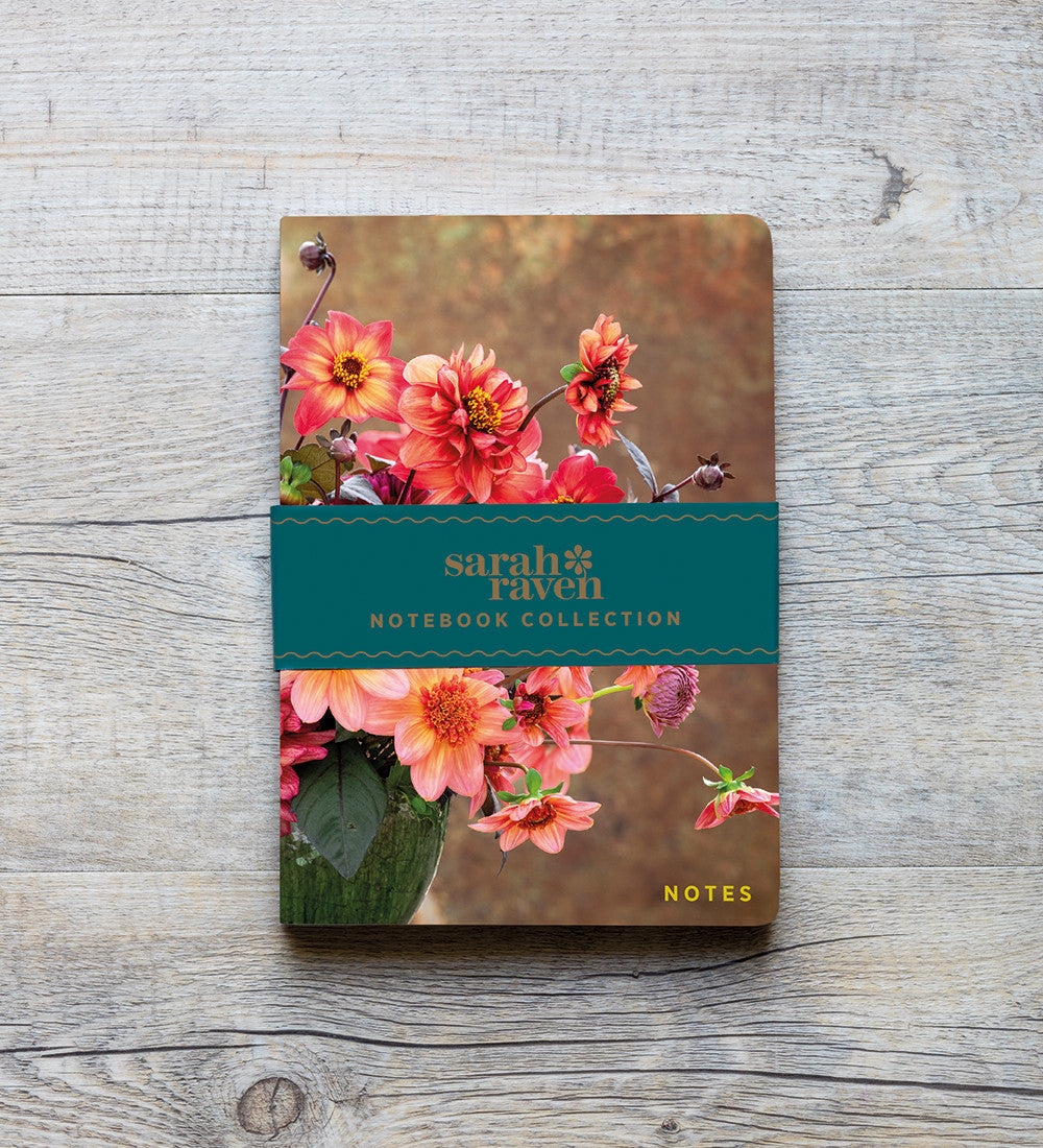 Sarah Raven Notebooks Notizbuch Set 3 A5 Garten