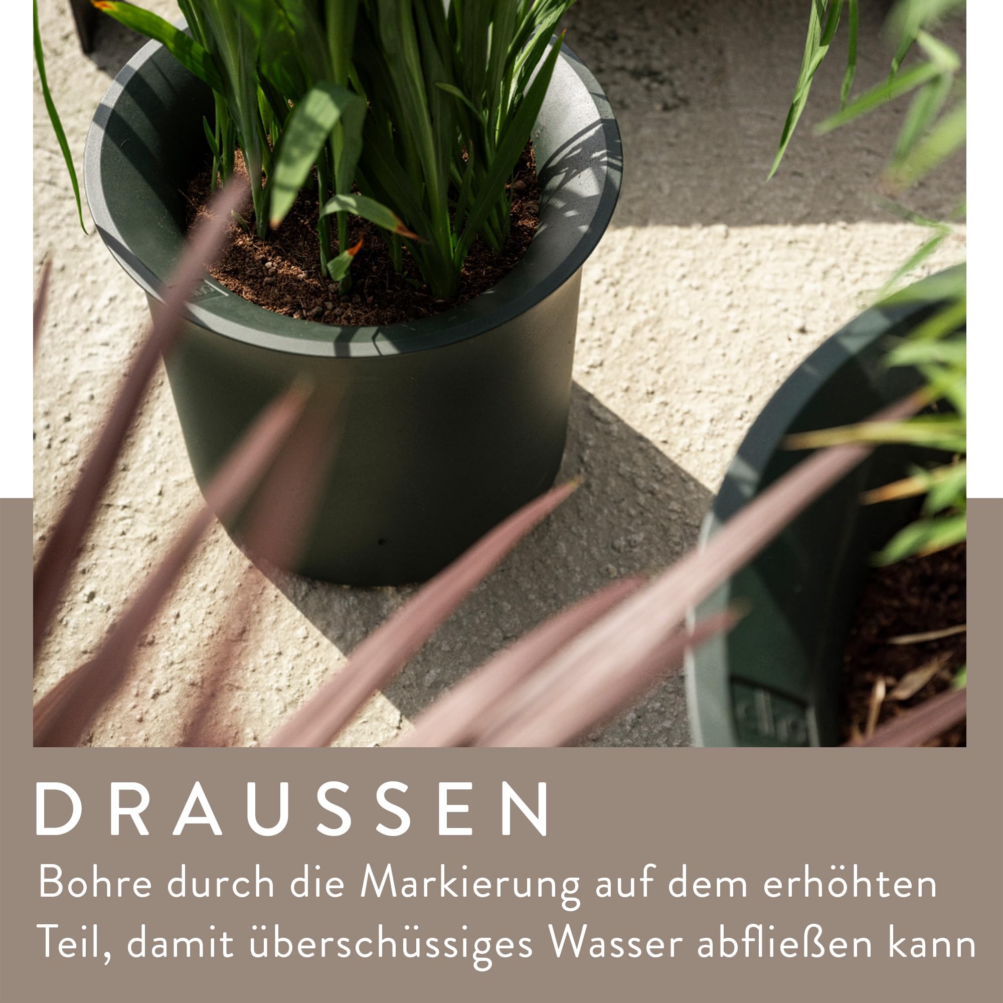 elho June Tulip 58 Blumentopf Emerald Grün recycelt