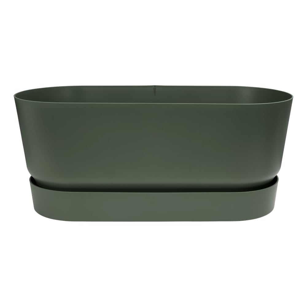 elho Greenville 80cm Pflanztopf Leaf Green mit Rollen