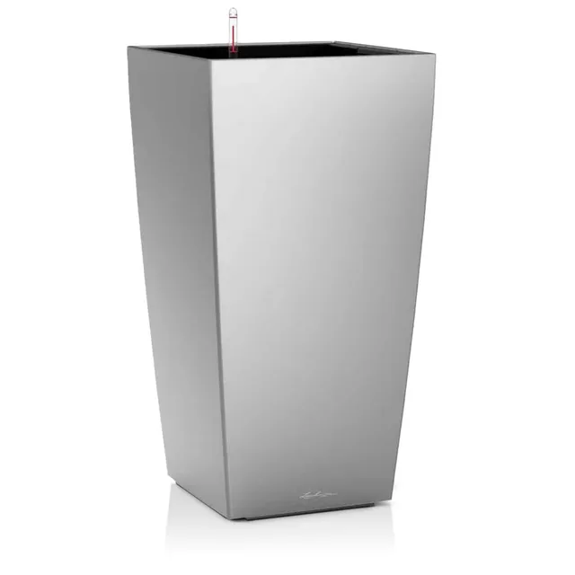 Lechuza CUBICO Premium 40 Pflanzgefäß silber metallic 75 cm