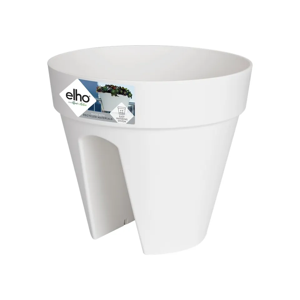 elho Loft Urban Flower Bridge 30 Balkonkasten Weiss mit Reservoir