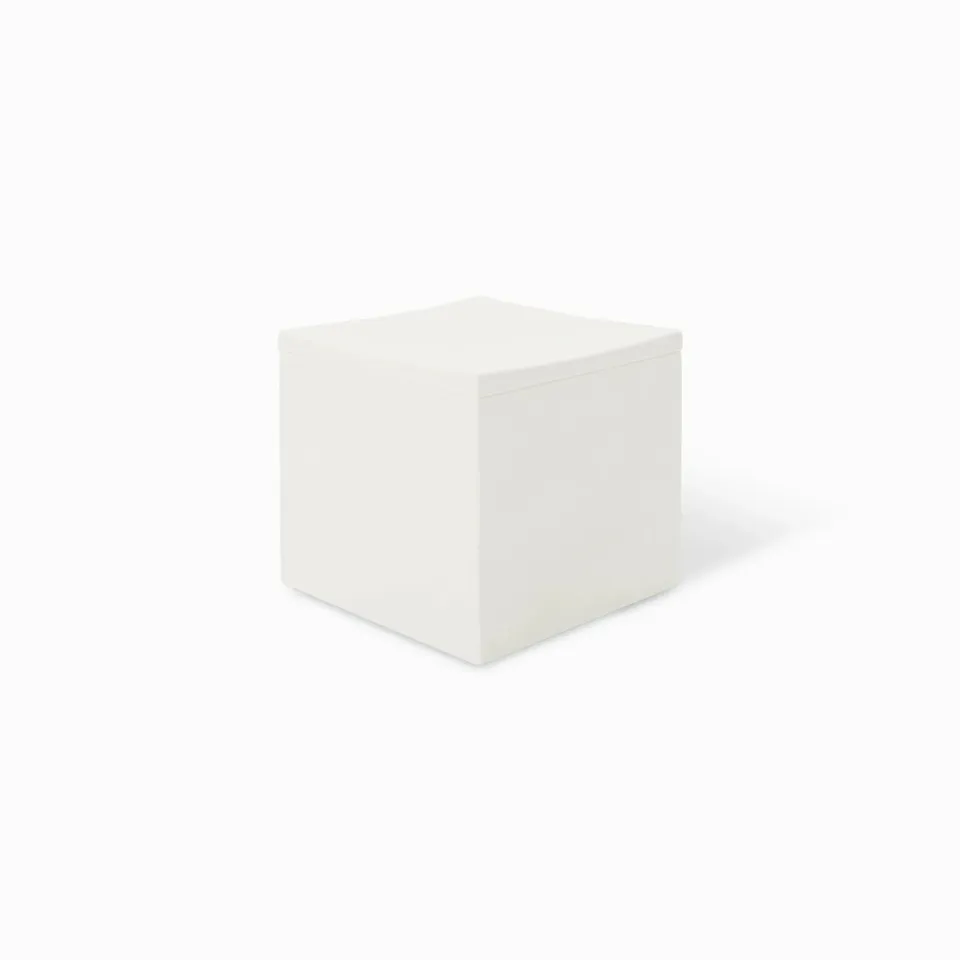 Serralunga Lounge Cube Hocker Weiß 37x37x36 eckig