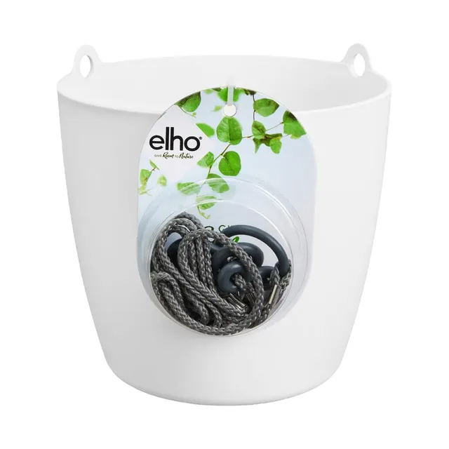 elho Brussels Hängeampel 18 Blumentopf weiss wasserdicht