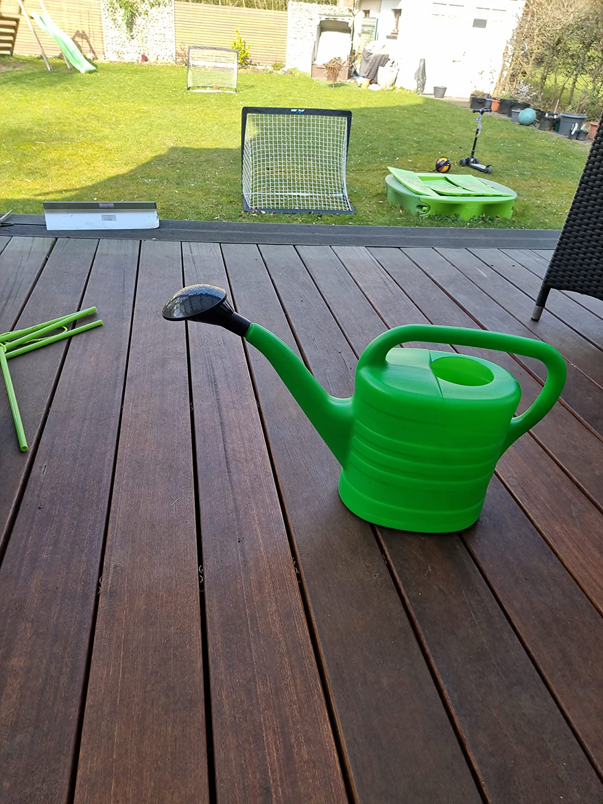 Prosperplast Classico Gießkanne 10 Liter grün 2er Set mit Brause