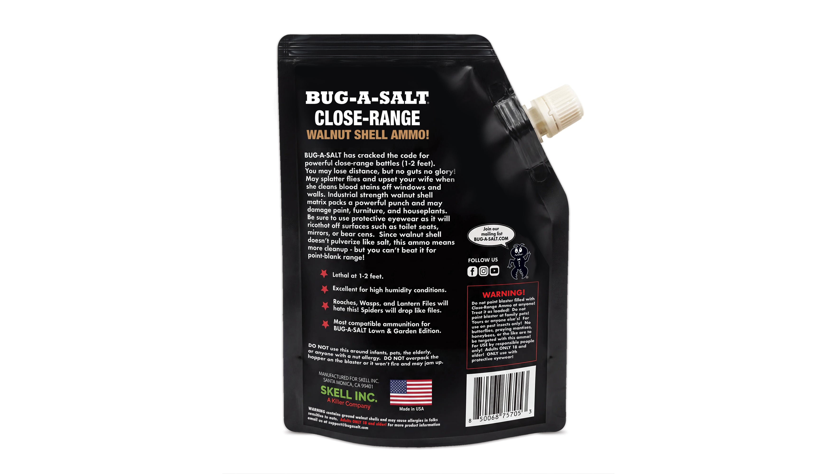 Bug-A-Salt Ammo Walnussschalen Munition Nahbereich Zubehör