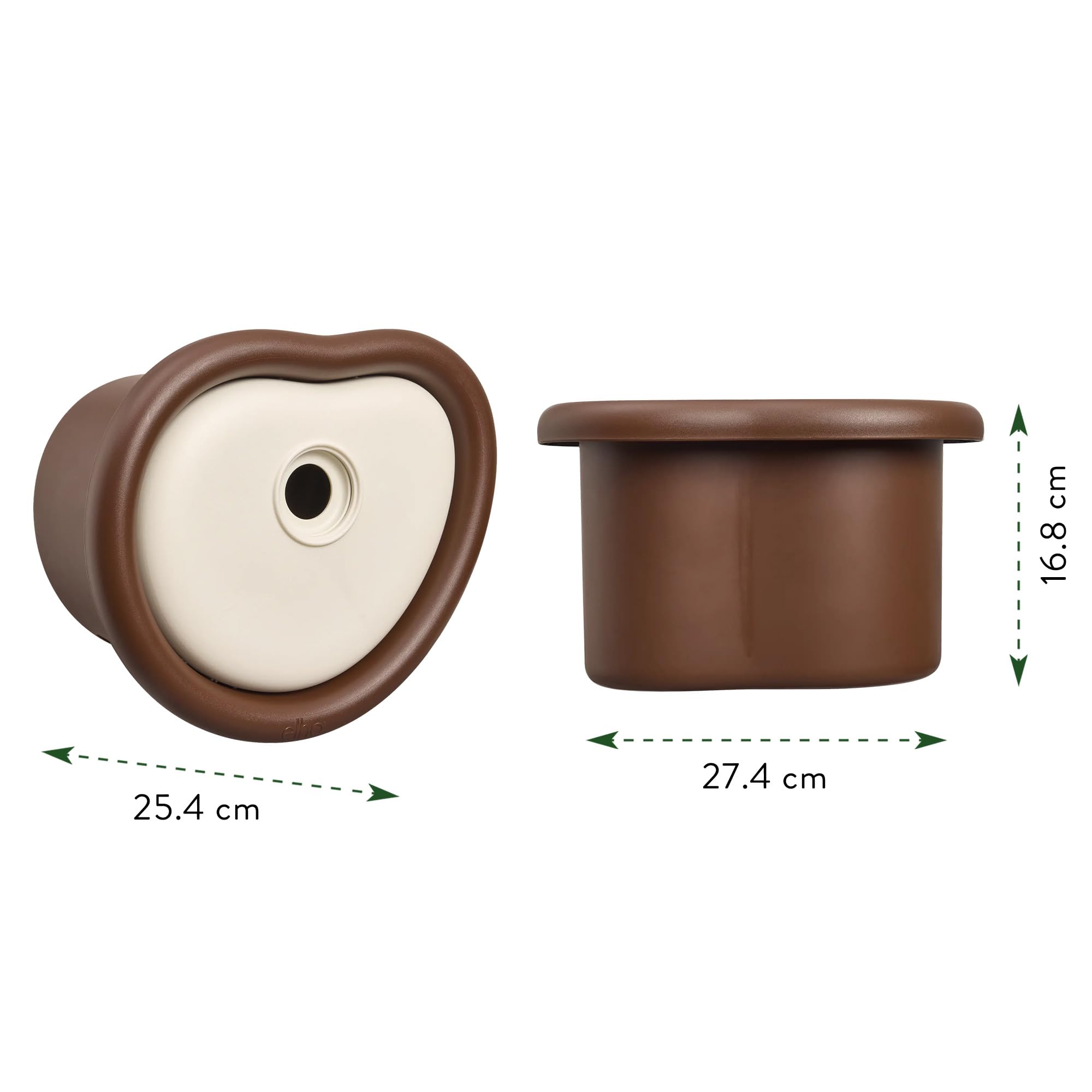 elho Organic Vogelhaus 25cm Nistkasten Chestnut Brown