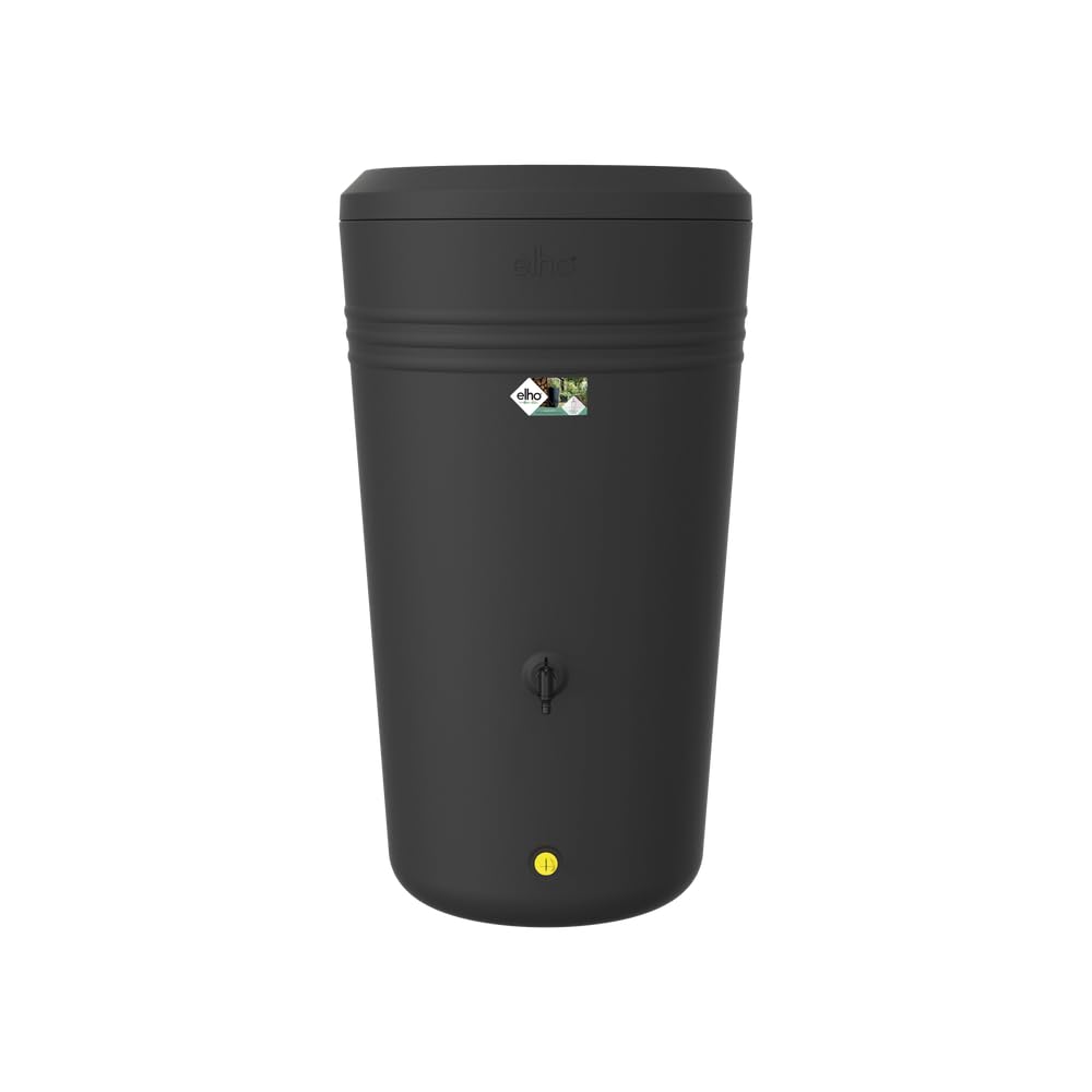 elho Green Basics Rainbarrel Regentonne 200L Living Black